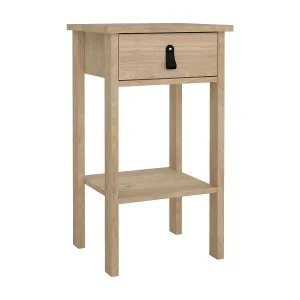 Dsabir nachtkastje, Lage ladekast, Nachtkastje, Bedplank, 40×34 h70 cm, Eiken Dsabir nachtkastje, Lage ladekast, Nachtkastje, Bedplank, 40×34 h70 cm, Eiken