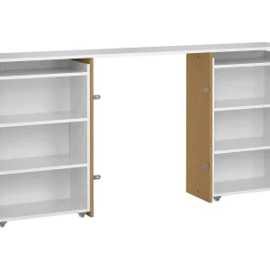 Drot nachtkastje, Lage ladekast, Nachtkastje, Bedplank, 165×26 h80 cm, Wit