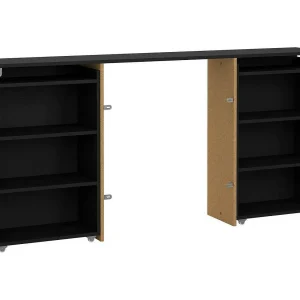 Drubb nachtkastje, Lage ladekast, Nachtkastje, Bedplank, 165×26 h80 cm, Zwart