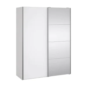 Dspur 2-deurskast, Slaapkamermeubel, Inloopkast, Kledingkast, 150×61 h200 cm, Wit Dspur 2-deurskast, Slaapkamermeubel, Inloopkast, Kledingkast, 150×61 h200 cm, Wit