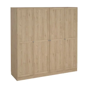 Dserr grote kledingkast, Slaapkamermeubel, Inloopkast, Kledingkast, 196×62 h200 cm, Eiken Dserr grote kledingkast, Slaapkamermeubel, Inloopkast, Kledingkast, 196×62 h200 cm, Eiken