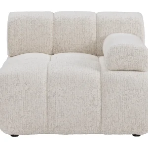Hoekfauteuil rechts in beige gemêleerde stof FACIVIL Hoekfauteuil rechts in beige gemêleerde stof FACIVIL