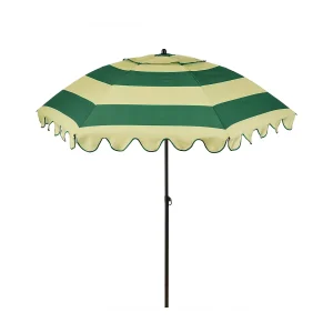 Edelman Jessy stokparasol streep groen – Ø197 x 238 cm Edelman Jessy stokparasol streep groen – Ø197 x 238 cm