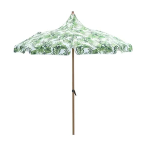Garden Impressions Aloha stokparasol palm green Ø200 cm Garden Impressions Aloha stokparasol palm green Ø200 cm