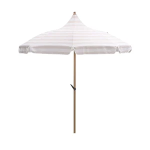 Garden Impressions Aloha stokparasol taupe – ecru Ø200 cm Garden Impressions Aloha stokparasol taupe – ecru Ø200 cm