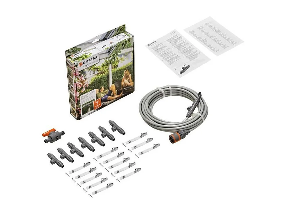 GARDENA Terras- en Balkon Vernevelingsset - 10m Slang, 7 Sproeiers, 13l/u Debiet, Eenvoudige Installatie
