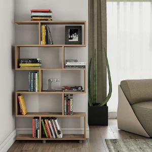 Elif Houten Boekenkast – 90 x 20 x 156 cm – Licht Eiken – 12 Planken Elif Houten Boekenkast – 90 x 20 x 156 cm – Licht Eiken – 12 Planken
