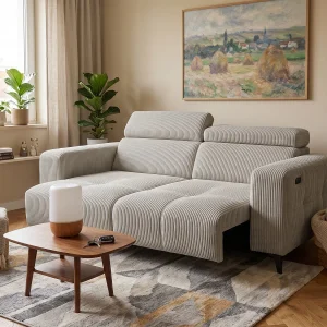 Elektrische Relaxbank Nicolette met USB-Aansluiting en Verstelbare Hoofdsteunen – Moderne Premium Sofa Elektrische Relaxbank Nicolette met USB-Aansluiting en Verstelbare Hoofdsteunen – Moderne Premium Sofa
