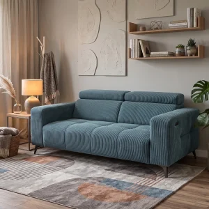 Elektrische Relaxbank Nicolette met USB-Aansluiting en Verstelbare Hoofdsteunen – Moderne Premium Sofa Elektrische Relaxbank Nicolette met USB-Aansluiting en Verstelbare Hoofdsteunen – Moderne Premium Sofa