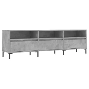 Fem Tv-meubel 150x30x44,5 cm bewerkt hout betongrijs Fem Tv-meubel 150x30x44,5 cm bewerkt hout betongrijs