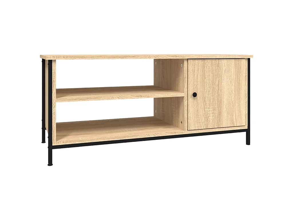 Einar Tv-meubel 100x40x45 cm bewerkt hout sonoma eikenkleurig