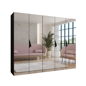 Draaideurkast Sandi 3 250 / 202 / 52 (Zwart + handgrepen: Zwart) Draaideurkast Sandi 3 250 / 202 / 52 (Zwart + handgrepen: Zwart)