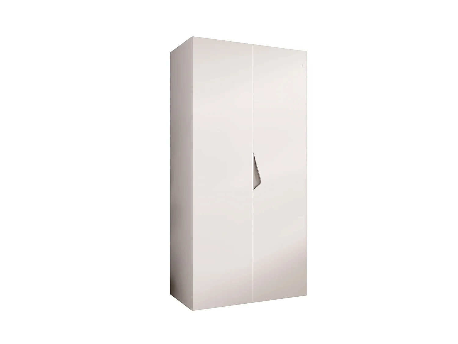 Draaideurkast Sandi 1 100 / 202 / 52 (Wit + handgrepen: Kasjmier)