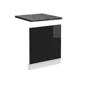 Frontpaneel zwart hoogglans 60×1.6×57.2 r-line Frontpaneel zwart hoogglans 60×1.6×57.2 r-line