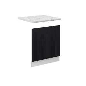 Frontpaneel zwart gestreept 60×1.6×67.4 fame-line Frontpaneel zwart gestreept 60×1.6×67.4 fame-line