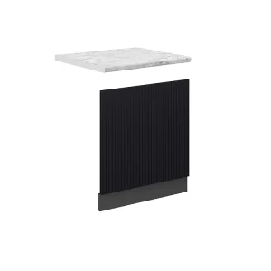 Frontpaneel zwart gestreept 60×1.6×67.4 fame-line Frontpaneel zwart gestreept 60×1.6×67.4 fame-line