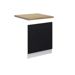 Frontpaneel zwart gestreept 60×1.6×67.4 fame-line Frontpaneel zwart gestreept 60×1.6×67.4 fame-line