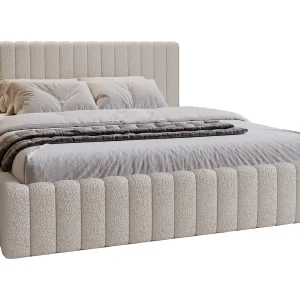 Emporius Gestoffeerd Bed 160×200 Billo – Lattenbodem, Opbergruimte, Beddengoedbox, Hoofdeinde, Bedframe – Tweepersoonsbed – Boucle Crème (Anthology 1) Emporius Gestoffeerd Bed 160×200 Billo – Lattenbodem, Opbergruimte, Beddengoedbox, Hoofdeinde, Bedframe – Tweepersoonsbed – Boucle Crème (Anthology 1)