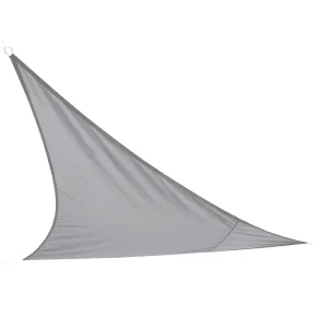 Driehoekig grijs schaduwdoek – Afmetingen 360x360x360 cm in polyester 160g/m² Driehoekig grijs schaduwdoek – Afmetingen 360x360x360 cm in polyester 160g/m²