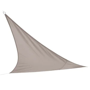 Driehoekig schaduwdoek taupe – Afmetingen 360x360x360 cm in polyester 160g/m² Driehoekig schaduwdoek taupe – Afmetingen 360x360x360 cm in polyester 160g/m²