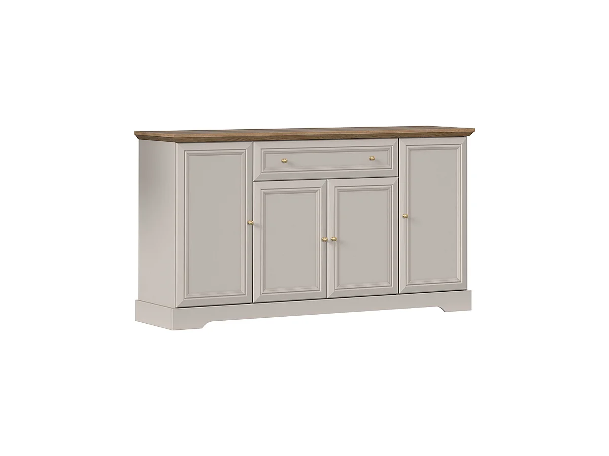 Dressoir 4 deuren 1 lade Dulci Kasjmier en Hout