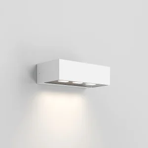 Forward 3-lichts asymmetrische LED-buitenwandlamp, wit aluminium frame, modern design voor gevelverlichting 15,5W Forward 3-lichts asymmetrische LED-buitenwandlamp, wit aluminium frame, modern design voor gevelverlichting 15,5W