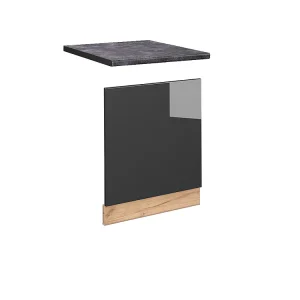 Frontpaneel antraciet hoogglans 60×1.6×67.4 fame-line