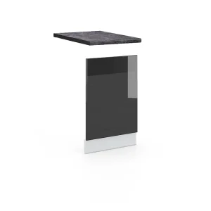 Frontpaneel antraciet hoogglans 45×1.6×67.4 fame-line Frontpaneel antraciet hoogglans 45×1.6×67.4 fame-line