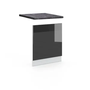 Frontpaneel antraciet hoogglans 60×1.6×67.4 fame-line