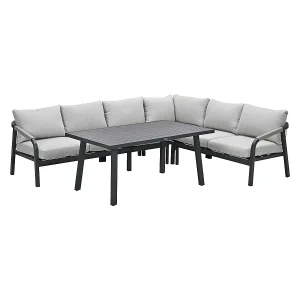Garden Impressions Tarera lounge dining set 5-delig – donker grijs Garden Impressions Tarera lounge dining set 5-delig – donker grijs
