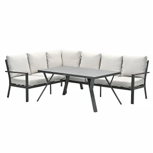 Garden Impressions Senja lounge dining set 3-delig links – desert sand Garden Impressions Senja lounge dining set 3-delig links – desert sand