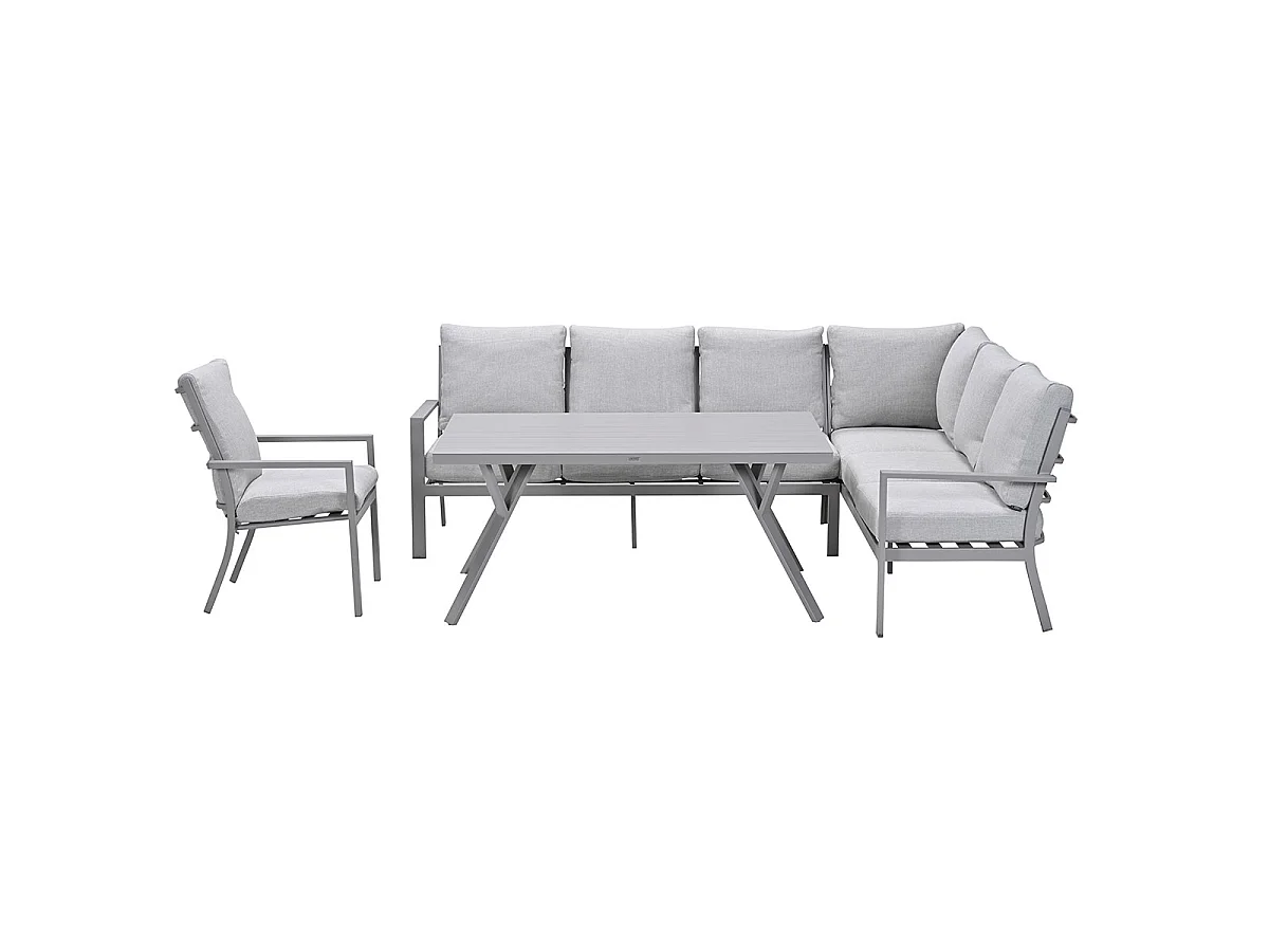 Garden Impressions Senja lounge dining set 4-delig rechts incl. stoel - valley sand
