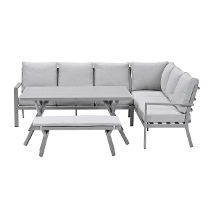 Garden Impressions Senja lounge dining set 4-delig rechts – valley sand Garden Impressions Senja lounge dining set 4-delig rechts – valley sand