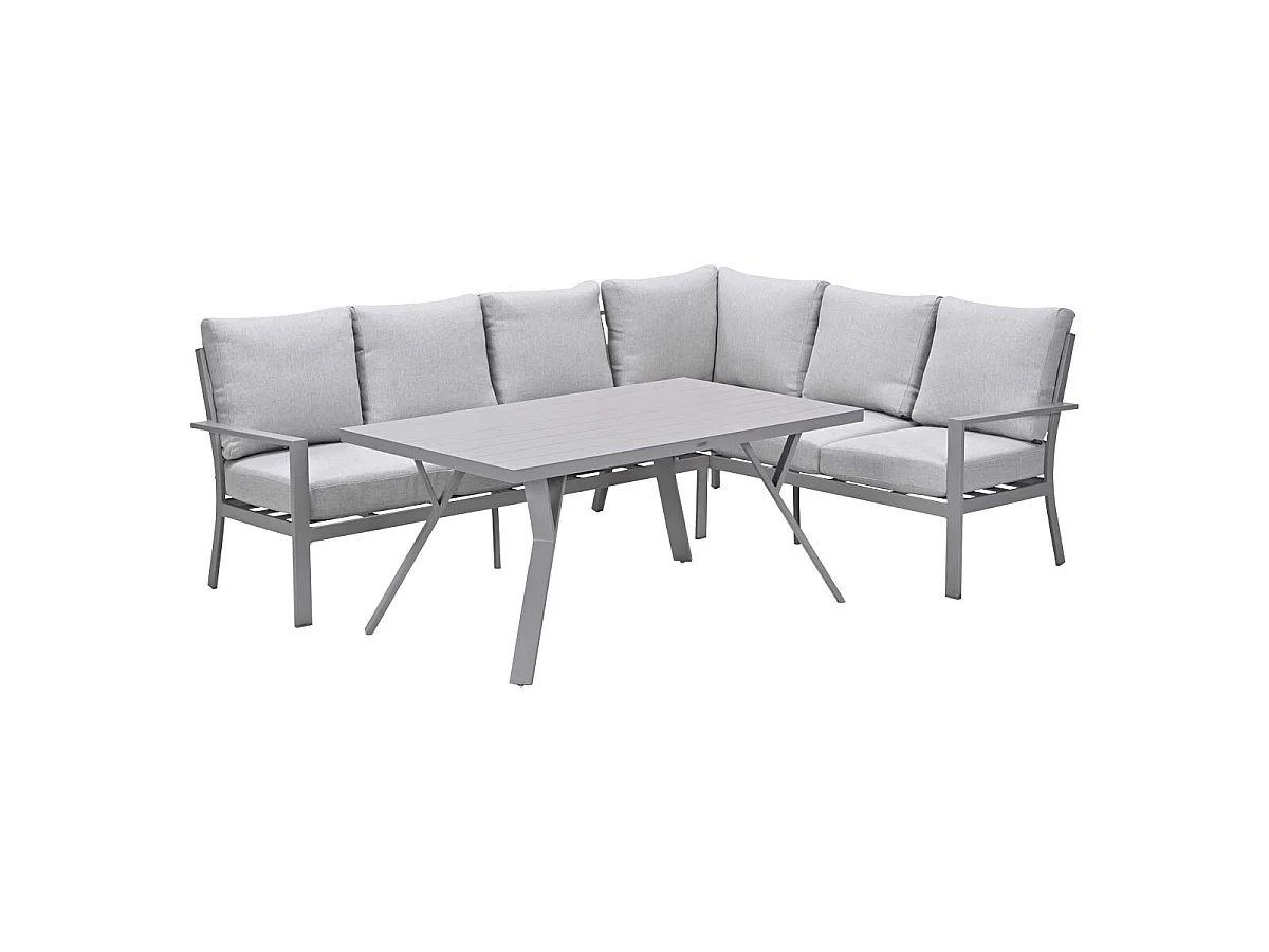 Garden Impressions Senja lounge dining set 3-delig rechts - valley sand