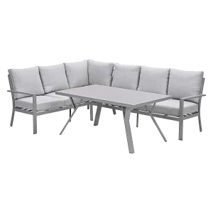 Garden Impressions Senja lounge dining set 3-delig links – valley sand Garden Impressions Senja lounge dining set 3-delig links – valley sand