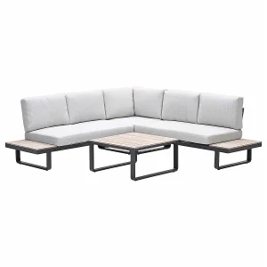 Garden Impressions Diego loungeset 4-delig – donker grijs Garden Impressions Diego loungeset 4-delig – donker grijs