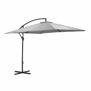 Garden Impressions Corfu parasol 250×250 – donker grijs – licht grijs Garden Impressions Corfu parasol 250×250 – donker grijs – licht grijs