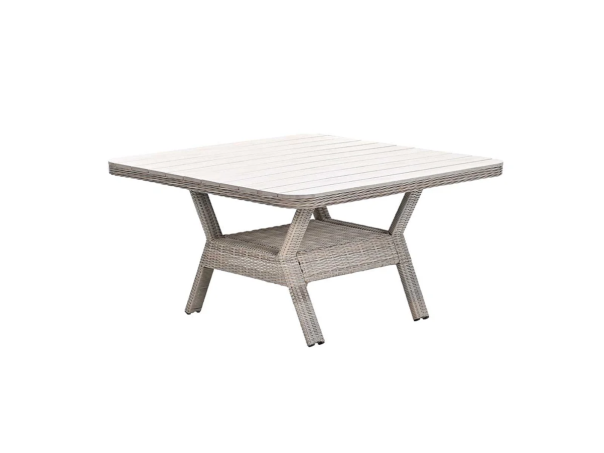 Garden impressions Nova lounge tuintafel 126,5x126,5 cm - light teak vironwood