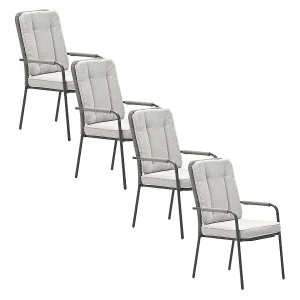 Garden Impressions Aleria tuinstoel taupe – 4 stuks Garden Impressions Aleria tuinstoel taupe – 4 stuks
