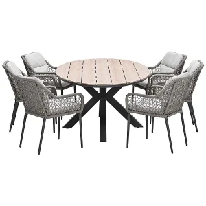 Garden Impressions Pemba tuinset 7-delig – Tulli tuintafel 220x115xH75 cm – light teak vironwood Garden Impressions Pemba tuinset 7-delig – Tulli tuintafel 220x115xH75 cm – light teak vironwood