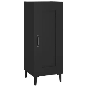 Dressoir 34,5x34x90 cm bewerkt hout zwart Dressoir 34,5x34x90 cm bewerkt hout zwart