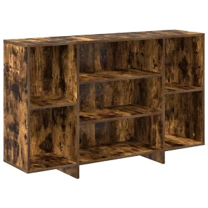 Dressoir 120x30x75 cm bewerkt hout gerookt eikenkleurig Dressoir 120x30x75 cm bewerkt hout gerookt eikenkleurig