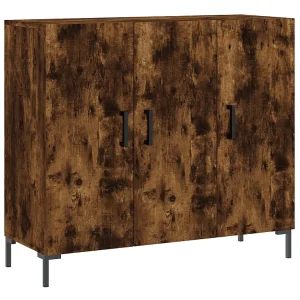 Dressoir 90x34x80 cm bewerkt hout gerookt eikenkleurig Dressoir 90x34x80 cm bewerkt hout gerookt eikenkleurig