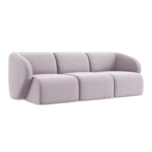 Driezits modulaire bank van lavendel velours – CERVO Driezits modulaire bank van lavendel velours – CERVO
