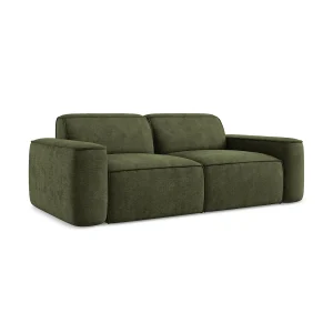 Driezits modulaire bank van olijf chenille stof – MELISSA Driezits modulaire bank van olijf chenille stof – MELISSA