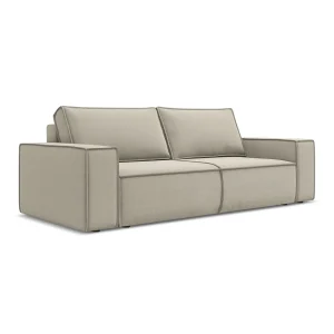 Driezits-slaapbank van parel velours – LIVORNO Driezits-slaapbank van parel velours – LIVORNO