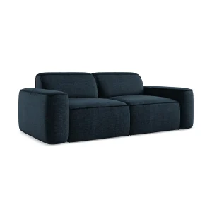 Driezits modulaire bank van koningsblauw textuurstof – MELISSA Driezits modulaire bank van koningsblauw textuurstof – MELISSA