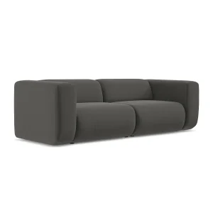 Driezits modulaire bank van staal velours – BARI
