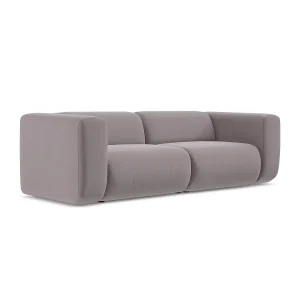 Driezits modulaire bank van lavendel velours – BARI Driezits modulaire bank van lavendel velours – BARI