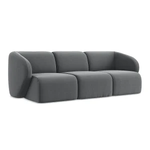 Driezits modulaire bank van staal velours – CERVO
